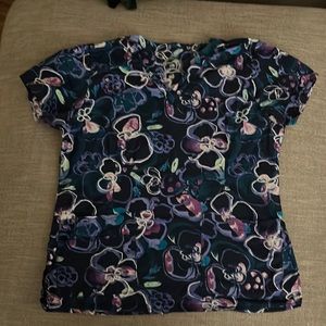 Floral Scrub Top